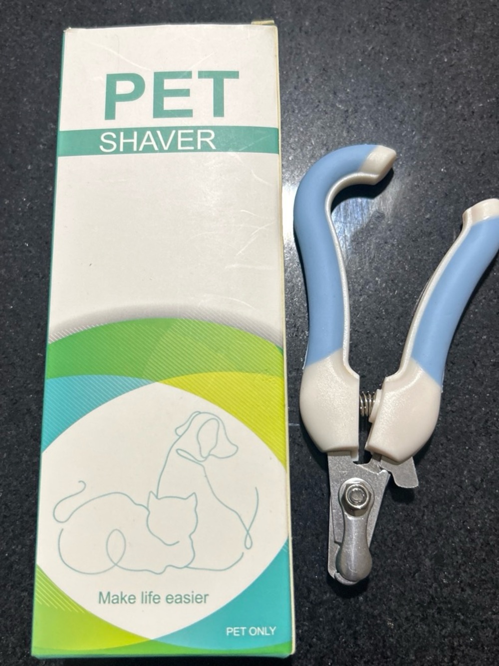 Pet Shaver Nail Clippers for Small Pets - Blue